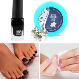 High Pigment Nail Polish BLACK COLOR & NAIL POLISH REMOVER-41