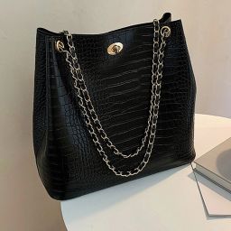 Women Black Shoulder Bag-19