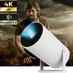CLAIRBELL Smart Projector for Home 4K Support Rotabable Design withApp Netflix,YouTubeL279 (4500 lm / 1 Speaker / Wireless / Remote Controller) Portable Projector-6