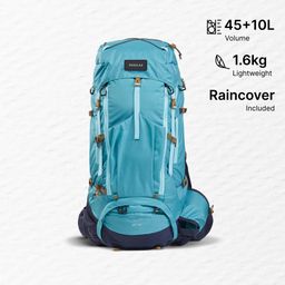 Trekking Bag 45+10L Air - MT 500 Blue Grey-image-65
