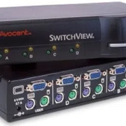 Avocent 4-Port KVM Switch PS/2, VGA 4 cm KVM Console image 2