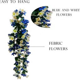 saf Blue Orchids Artificial Flower image 4