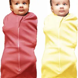 POD/Swaddle/Sleeping Bag/Sack for NewbornBaby 0-3 months-PK2 Brown+Yellow Sleeping Bag-image-79