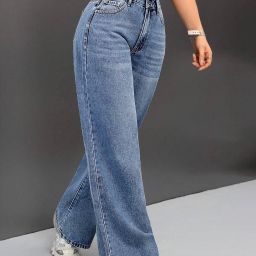 Women Boot-Leg Low Rise Blue Jeans-image-40