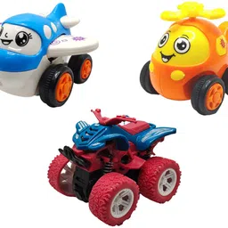 vaniha Unbreakable Four-Wheel Drive Friction Powered Diecast Toy Set-D11-picture-49