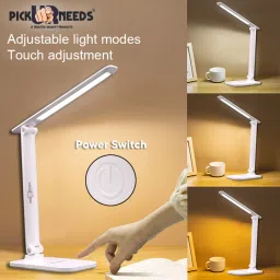 pick ur needs LED Rechargeable Foldable Study Table Lamp Touch Control With Lithium Battery Study Lamp image 2