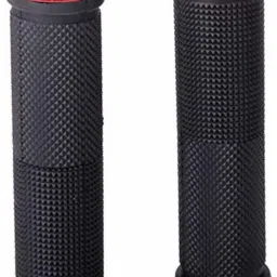 abc amol bicycle components Cycling Lock-on Anti-Slip Bicycle Handlebar Plastic Handle Grips for MTB (RED) Bicycle Handle Grip image 3