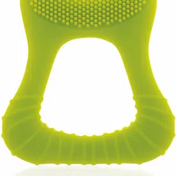 Tooth Shape Soft Silicone Baby Teether with Bristles & Carry Case, BPA Free, 6M+ Teether-2