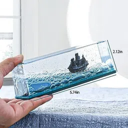 ™Black Pearl ShipTitanic Liquid Cruise Ship Show Decor Office Piece Home Cruise Ship Mode Floating Bottle, Gifts for Home Desk Decoration-Black Pearl Air Purifier-image-79