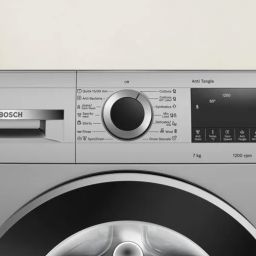 bosch 7 kg Fully Automatic Front Load with In-built Heater Silver image 2