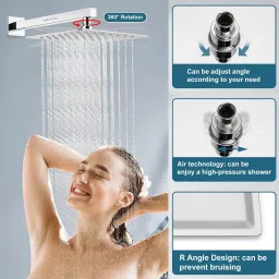 adivta Square Overhead Shower 10*10_15 Fixed Mount image 4