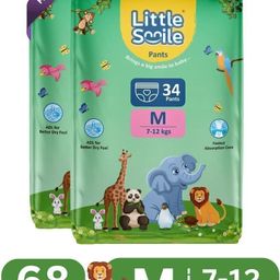 little smile Better Dry Feel Baby Diaper Pants | Pack of 2 - M-picture-32