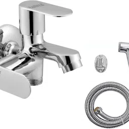 Ocean Bib Cock 2 Way Tap With Soft Health Faucet Set For Kitchen And Bathroom Tap Twin Elbow Valve Faucet-15