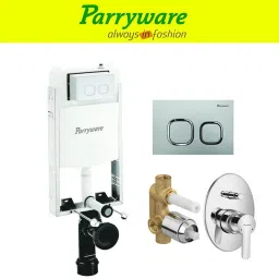 Half Frame Concealed Cistern, with divater body upper cleart set of 1 pic 386 Dual Flush Tank-picture-13