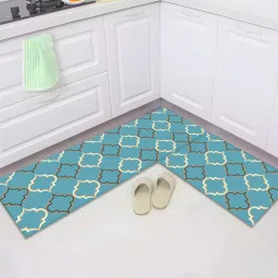 Polyester Non-woven Felt Bathroom Mat (2Pcs - 120*40cm & 60*40cm) Indoor Rug Pad-picture-19