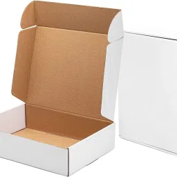 Self-Locking Box Cardboard 3ply white self locking corrugated box size :-9.5x6x1inch Packaging Box-13