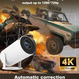 Omexcart 4k Android WiFi6 BT 5.0 260 ANSI LM Short Throw Auto Keystone (4000 lm / 1 Speaker / Wireless / Remote Controller) Portable Projector image 3
