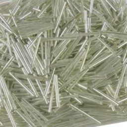 1inch glass pipe cut beads for craft,embroidery and jewellery making(100 gm,white beads)-18
