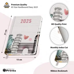 jhingalala Hard Bound Executive 2025 Diary With 365 Dates I New Year Diary 2025 I A5 Diary Ruled 344 Pages image 4