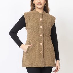 Solid Women Waistcoat-image-30