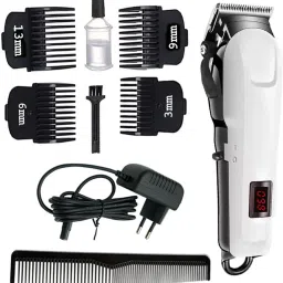 Nka High Quality Rechargeable Cord & Cordless Unisex Salon Use Hair Shaver Trimmer 240 min Runtime 4 Length Settings-image-81