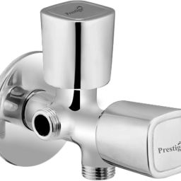 DIXY Angle Cock 2 Way Angle Cock 2 Way Angle Cock Taps Faucet with Wall Flange Twin Elbow Valve Faucet-picture-2