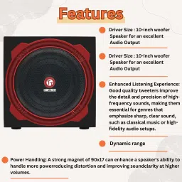 Target TARGET TT-MS-116 HI-FI Sound Multimedia Speaker 10" Speaker 100 W Party Speaker image 2