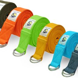 8ft Set of 6 Heavy Duty Yoga Strap - Cotton Yoga Strap Cotton Yoga Strap-image-31