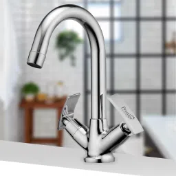 Passion Brass Center Hole Basin Mixer Tap Deck Mounted Hot & Cold Mixer Faucet-image-1