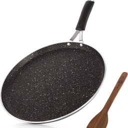 Ruff & Tuff 4mm-Thick Non-Stick induction Bottom Dosa Tawa 31 cm diameter-image-58