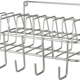 Cup Kitchen Rack Wall Mount Stainless Steel Cup & Saucer Holder, Plate Stand for Kitchen Steel-image-54