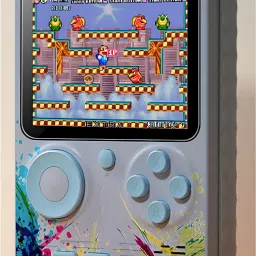 HG WORLD Retro G5 Game Box Classic Video Games Portable Handheld Pocket Gaming Console 128 MB GB with Games Contra, Tank, Bomber Man Etc., Connect TV, HD Large Screen-8