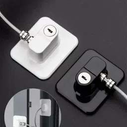 CHILD SAFETY LOCK WITH KEYS|Safety Door Locks with 1 Keys for Cupboard|-25