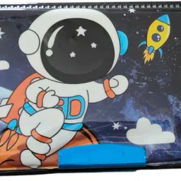 BLACK SPACE CALCULATOR PENCIL BOX FOR SCHOOL KIDS Geometry Box-image-4