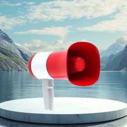 Handheld Megaphone with Siren, Microphone & Rechargeable for Outdoor EventsA297 King Bhopu Speaker (Portable Horn)Recorder Player & Sirens With Dual BatteryT297 Outdoor PA System-image-43