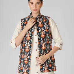 Printed Women Waistcoat-image-10