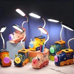 Train Design Lamp with Pencil Holder for kids| Study Lamp-25