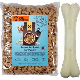 Pet Treats 300 Gm Chicken Biscuits (6Inch Bone 1Pcs) Healthy Chicken 0.5 Kg Egg, Chicken Dog Treat-13
