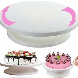Plastic Cake Tools Decorating Round Turntable Cake Decorating Turntable Plastic Cake Server-5