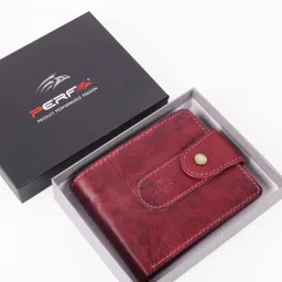 Men Maroon Genuine Leather Wallet-image-41