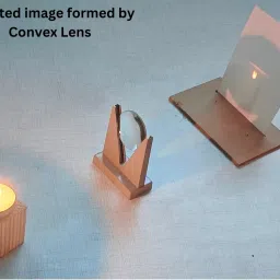 erhindia Convex Lens and Concave Mirror Candle Experiment DIY Kit for Class 12 Students image 5