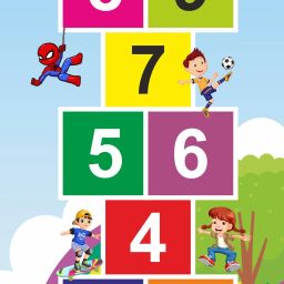 Numerical Jump Play for Kids Floor Game Mat/Child Learning Game 2.5'x6' Mat-picture-25