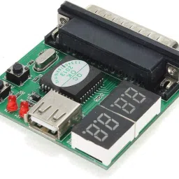 TECHGEAR Debug card Motherboard Diagnostic Card with User Manual, Red Data Card LGA 1366Socket Nano-ITX AMD B550 Chipset DDR2 Motherboard for Desktop, Laptop image 4