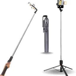 GETGETO Selfie Stick Tripod 170cm Extendable with Remote for Vlogging & Live Tripod Kit-image-93
