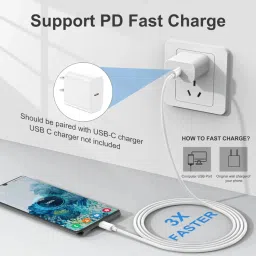 RoarX Type C 6 A 1 m 25W Fast Charging Type C to Type C image 2