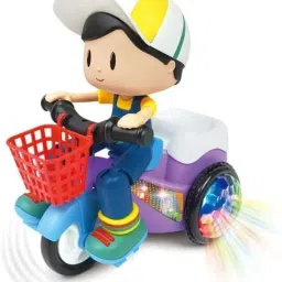Bump & Go Toy with Flashing Lights Music Sound try-0q Tricycle-21