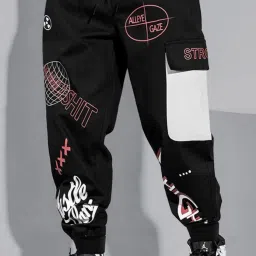 Men Printed Multicolor Track Pants-image-8