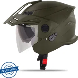 SBH-23 GT Plus Open Face ISI Certified Helmet with Inner Sun Shield Motorbike Helmet-image-23