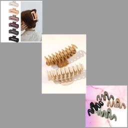 Hair Clip Claw Clutcher Accessories Combo Set For Girls, Women Pack Of 3 Hair Claw-1