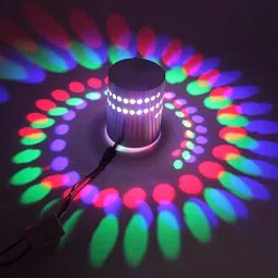 LED 3W Spiral Decorative Theme Interior Wall Light with Multicolor Metalic Body (RGB) Post Light Outdoor Lamp-image-4